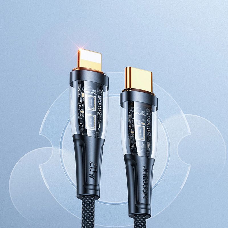 Joyroom Star-Cloud Series A3 USB-C / Lightning Cable 20W 1.2m with Smart Switch - Blackeng