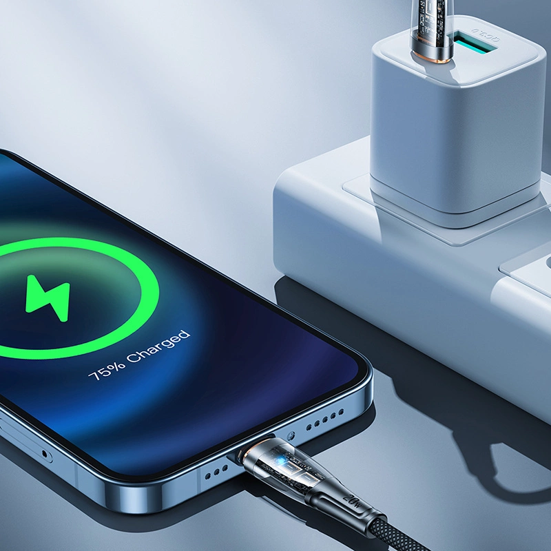 Joyroom Star-Cloud Series A3 USB-C / Lightning Cable 20W 1.2m with Smart Switch - Blackeng