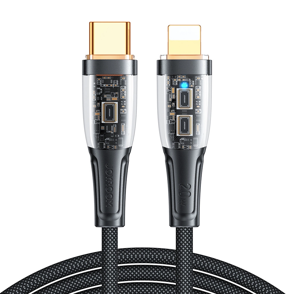 Joyroom Star-Cloud Series A3 USB-C / Lightning Cable 20W 1.2m with Smart Switch - Blackeng