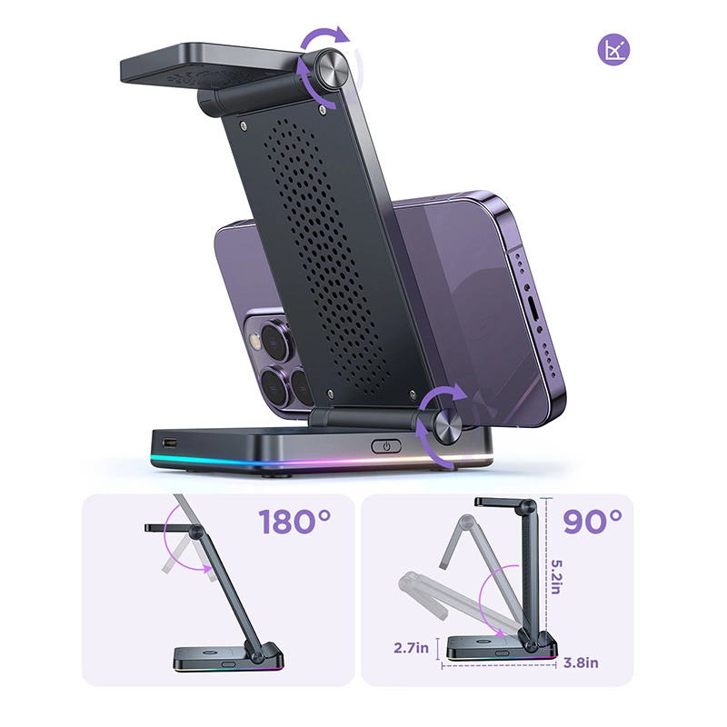 Joyroom 3in1 induction charger for Apple devices - iPhone, Apple Watch, Airpods (up to 15W) stand stand black (JR-WQN01)eng