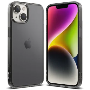 Ringke Fusion Matte case iPhone 14 Plus cover with a gel frame grayeng