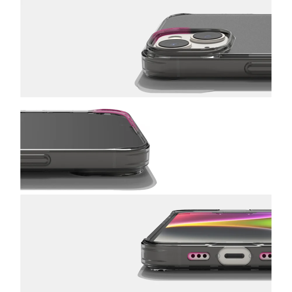 Ringke Fusion Matte case iPhone 14 Plus cover with a gel frame grayeng