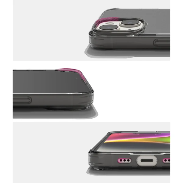Ringke Fusion Matte case iPhone 14 Plus cover with a gel frame grayeng