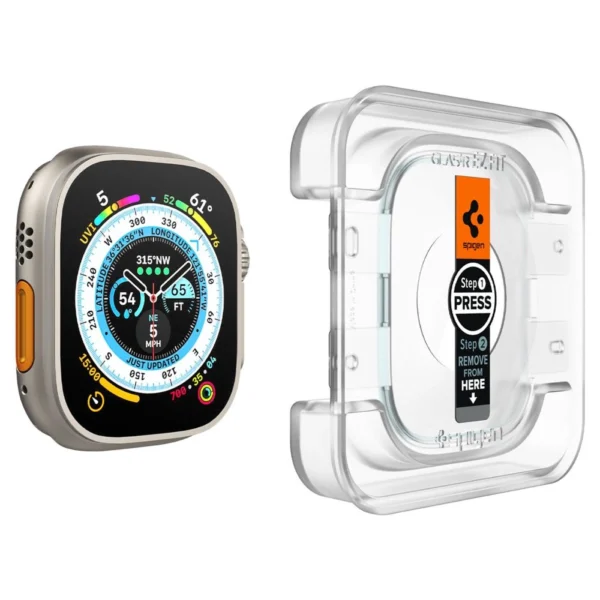 Spigen Glas.tR EZ Fit tempered glass for Apple Watch Ultra / Ultra 2 (49 mm) - 2 pcs.eng