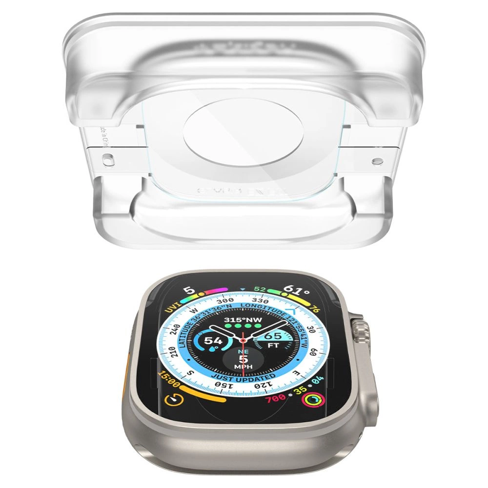 Spigen Glas.tR EZ Fit tempered glass for Apple Watch Ultra / Ultra 2 (49 mm) - 2 pcs.eng