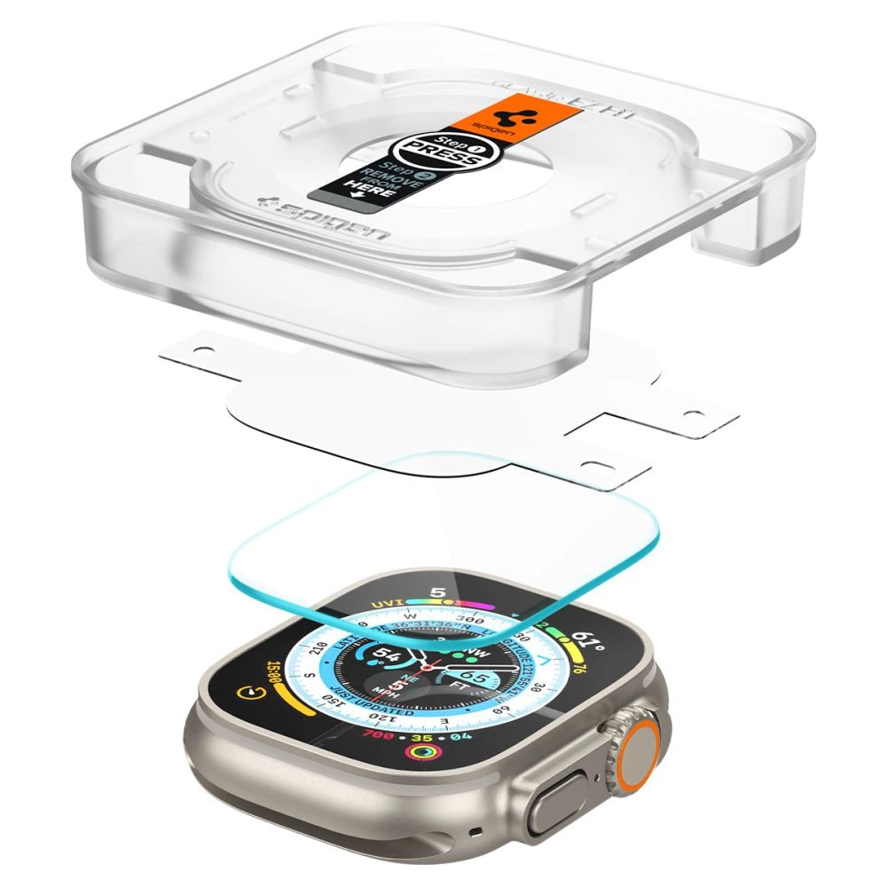 Spigen Glas.tR EZ Fit tempered glass for Apple Watch Ultra / Ultra 2 (49 mm) - 2 pcs.eng