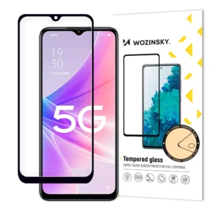 Wozinsky Full Glue Tempered Glass Oppo A77 4G / A57 4G / A57s / A57e full screen with frame black (case friendly)eng