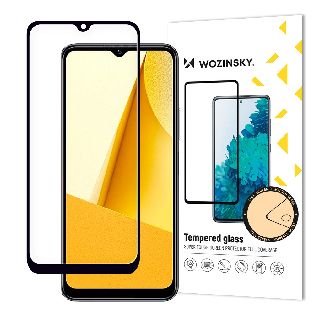 Wozinsky Full Glue Tempered Glass Vivo Y16 / Y02s Full Screen with Frame black (case friendly)eng