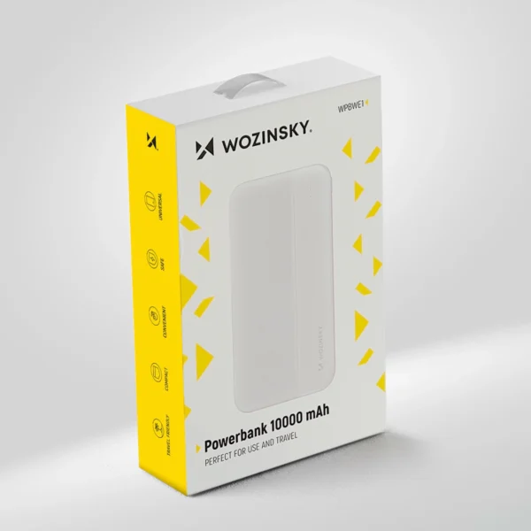 Wozinsky powerbank Li-Po 10000mAh 2 x USB white (WPBWE1)eng