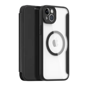 Dux Ducis Skin X Pro Case iPhone 14 Plus Magnetic MagSafe Flip Case Blackeng