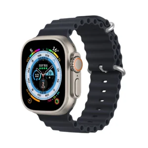 Dux Ducis Strap Watch Strap 9 / 8 / 7 / 6 / 5 / 4 / 3 / 2 / SE (41 / 40 / 38mm) Silicone Band Bracelet Gray (OceanWave Version)eng