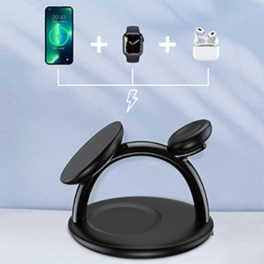 Choetech 3in1 inductive charging station iPhone 12/13/14, AirPods Pro, Apple Watch black (T587-F)eng