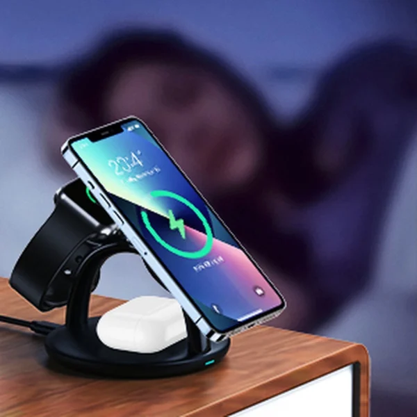 Choetech 3in1 inductive charging station iPhone 12/13/14, AirPods Pro, Apple Watch black (T587-F)eng