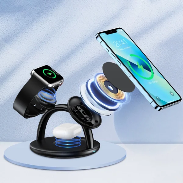 Choetech 3in1 inductive charging station iPhone 12/13/14, AirPods Pro, Apple Watch black (T587-F)eng