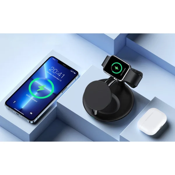 Choetech 3in1 inductive charging station iPhone 12/13/14, AirPods Pro, Apple Watch black (T587-F)eng