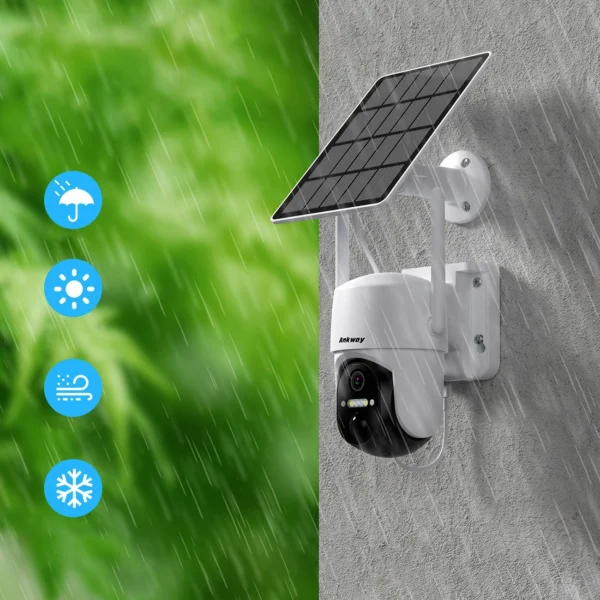 Choetech WiFi camera with Android/iOS control app + 5W solar panel (ASC005)eng