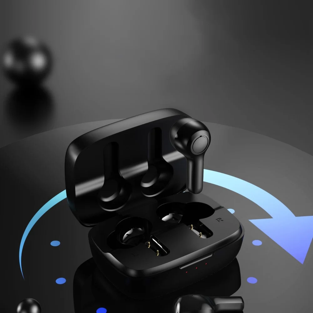 Choetech TWS wireless headphones with solar panel black (BH-T09)eng