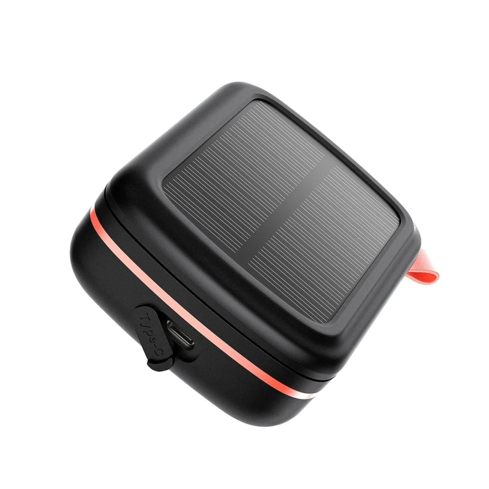 Choetech TWS wireless headphones waterproof with solar panel and built-in 2500mAh powerbank black (BH-T05)eng