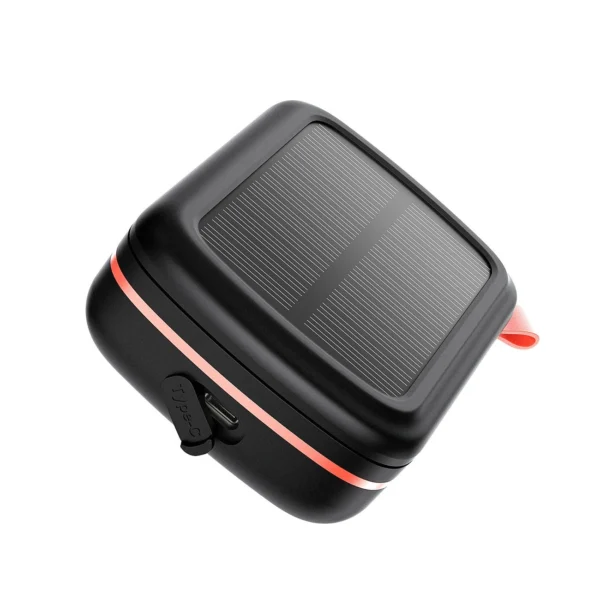 Choetech TWS wireless headphones waterproof with solar panel and built-in 2500mAh powerbank black (BH-T05)eng