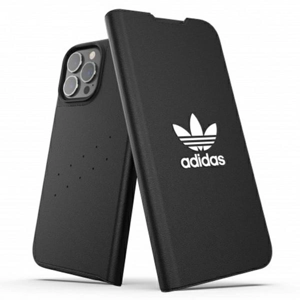 Adidas OR Booklet Case BASIC iPhone 13 Pro Max 6,7" czarno biały/black white 47127eng