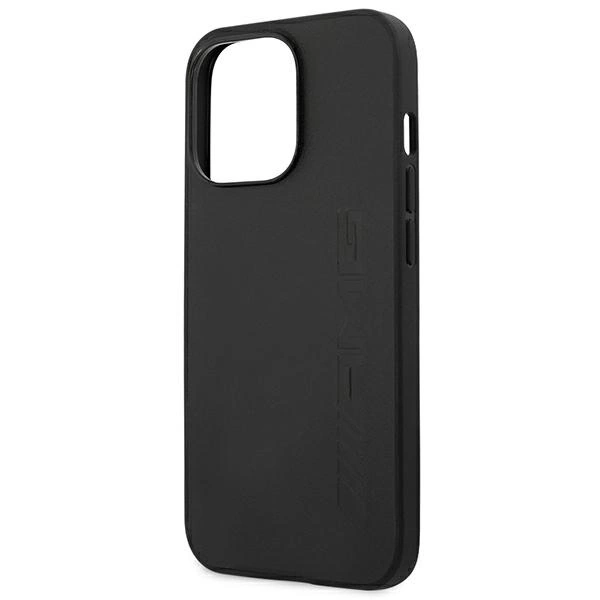 AMG AMHCP14LDOLBK iPhone 14 Pro 6.1 "black / black hardcase Leather Hot Stampedeng