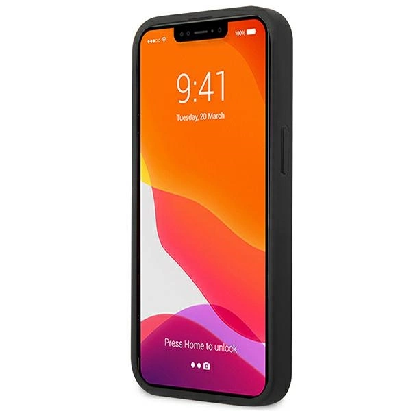 AMG AMHCP14SDOLBK iPhone 14 6.1 "black / black hardcase Leather Hot Stampedeng