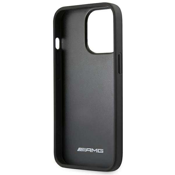 AMG AMHCP14XDOLBK iPhone 14 Pro Max 6.7 "black / black hardcase Leather Hot Stampedeng
