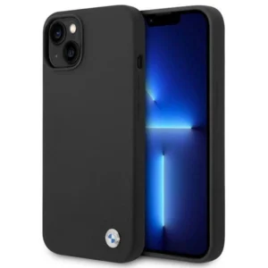 Case BMW BMHCP14MSILBK iPhone 14 Plus 6.7" black/black Silicone Metal Logoeng