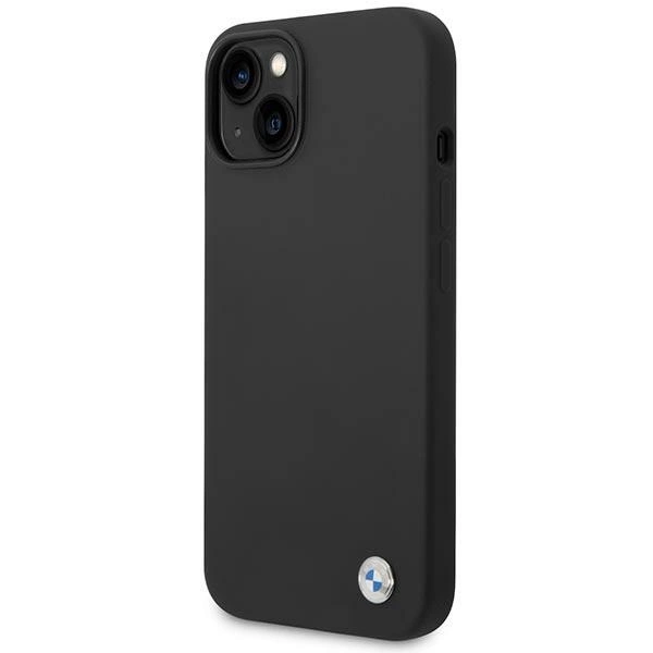 Case BMW BMHCP14MSILBK iPhone 14 Plus 6.7" black/black Silicone Metal Logoeng