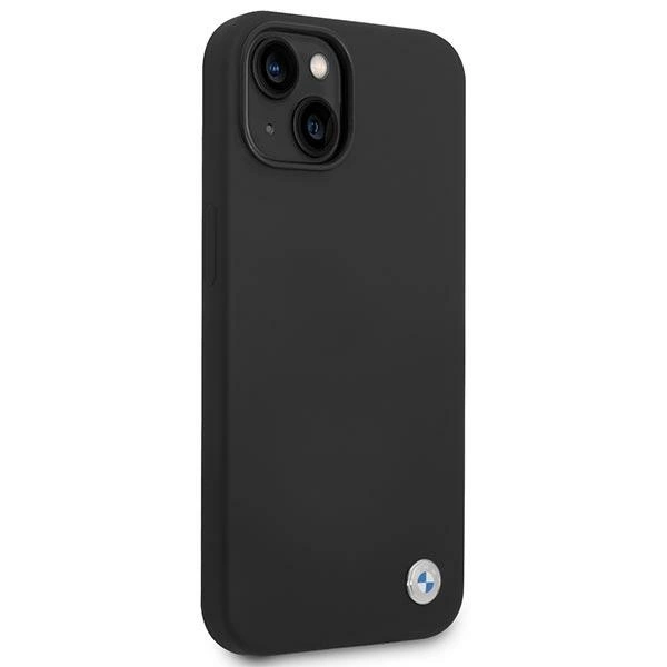 Case BMW BMHCP14MSILBK iPhone 14 Plus 6.7" black/black Silicone Metal Logoeng