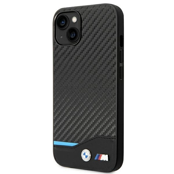 Case BMW BMHCP14S22NBCK iPhone 14 6.1 "black / black Leather Carboneng