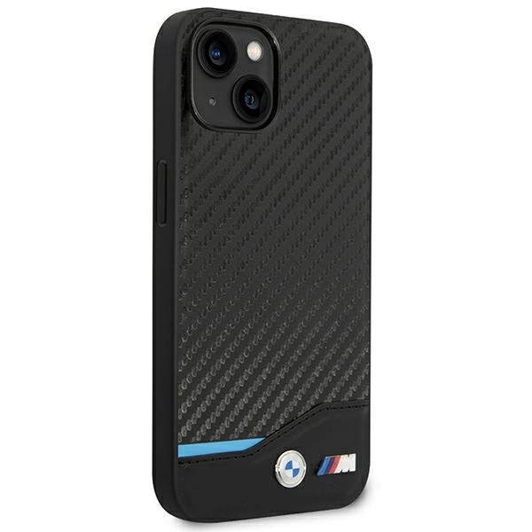 Case BMW BMHCP14S22NBCK iPhone 14 6.1 "black / black Leather Carboneng