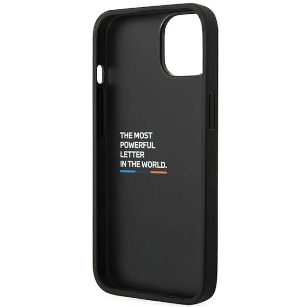Case BMW BMHCP14S22NBCK iPhone 14 6.1 "black / black Leather Carboneng