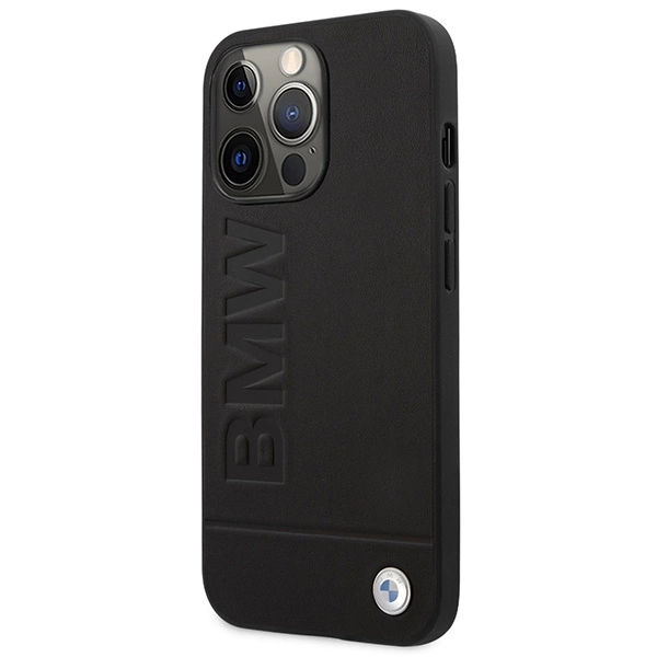 Etui BMW BMHMP14LSLLBK iPhone 14 Pro 6,1" czarny/black hardcase Signature Logo Imprint Magsafeeng