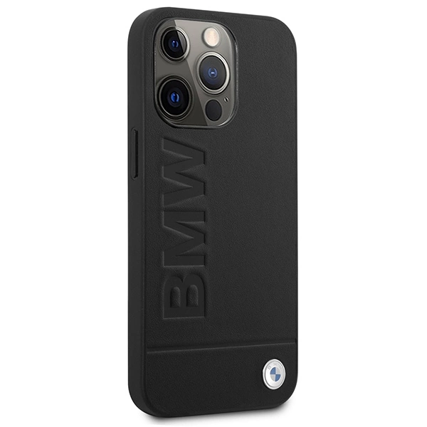 Etui BMW BMHMP14LSLLBK iPhone 14 Pro 6,1" czarny/black hardcase Signature Logo Imprint Magsafeeng