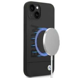 Case BMW BMHMP14MSLBLBK iPhone 14 Plus 6.7 "black / black hardcase Silicone Signature Logo Magsafeeng