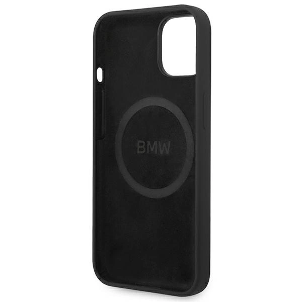 Case BMW BMHMP14MSLBLBK iPhone 14 Plus 6.7 "black / black hardcase Silicone Signature Logo Magsafeeng