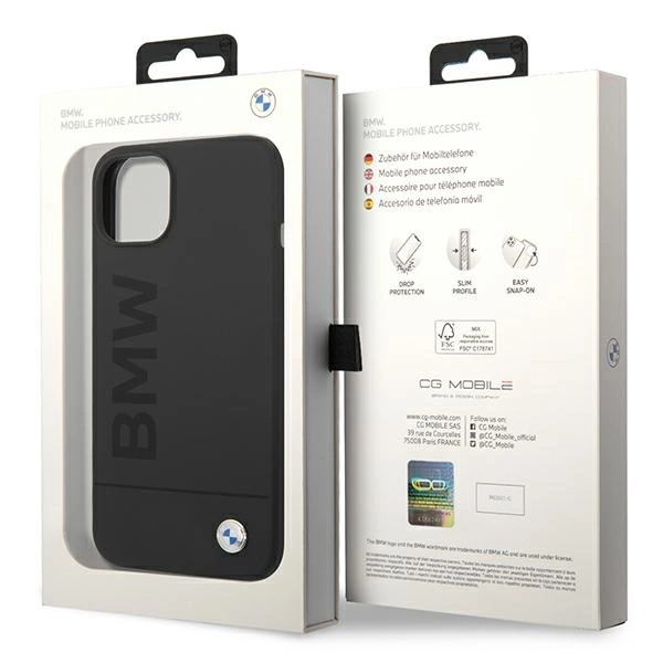 Case BMW BMHMP14MSLBLBK iPhone 14 Plus 6.7 "black / black hardcase Silicone Signature Logo Magsafeeng