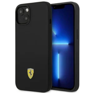 Ferrari FEHCP14MSIBBK iPhone 14 Plus 6.7" black/black hardcase Silicone Metal Logoeng