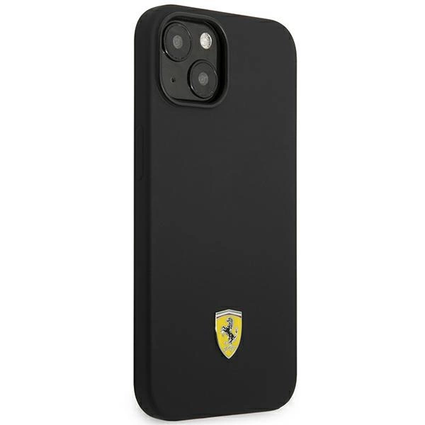Ferrari FEHCP14MSIBBK iPhone 14 Plus 6.7" black/black hardcase Silicone Metal Logoeng