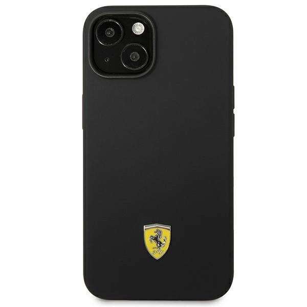 Ferrari FEHCP14SSIBBK iPhone 14 6.1" black/black hardcase Silicone Metal Logoeng