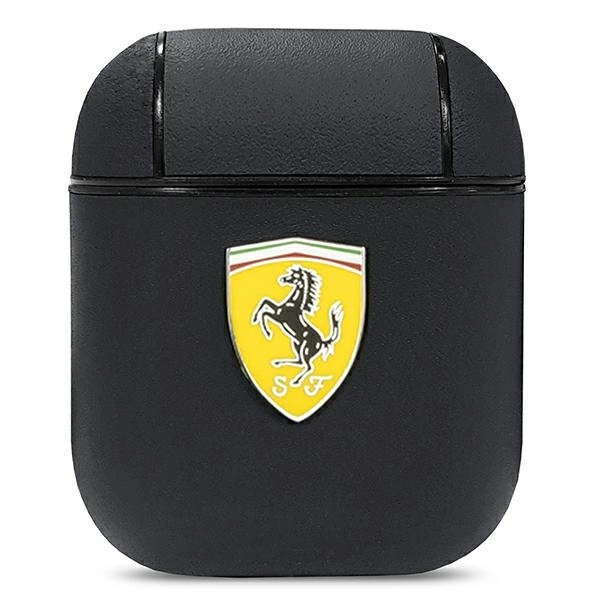 Ferrari FESA2LEBK AirPods cover black/black On Track Leathereng