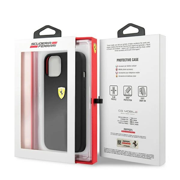 Ferrari FESSIHCP13SBK iPhone 13 mini 5.4" black/black hardcase Siliconeeng