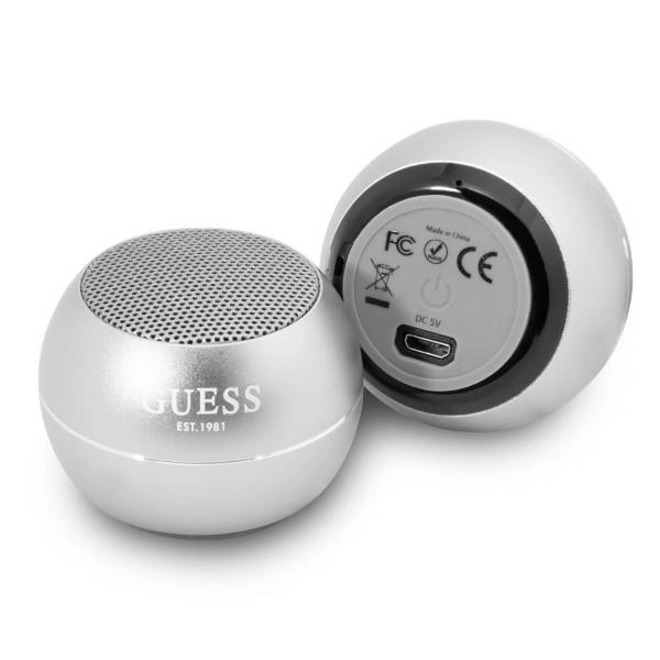 Guess Bluetooth speaker GUWSALGEG Speaker mini gray / grayeng