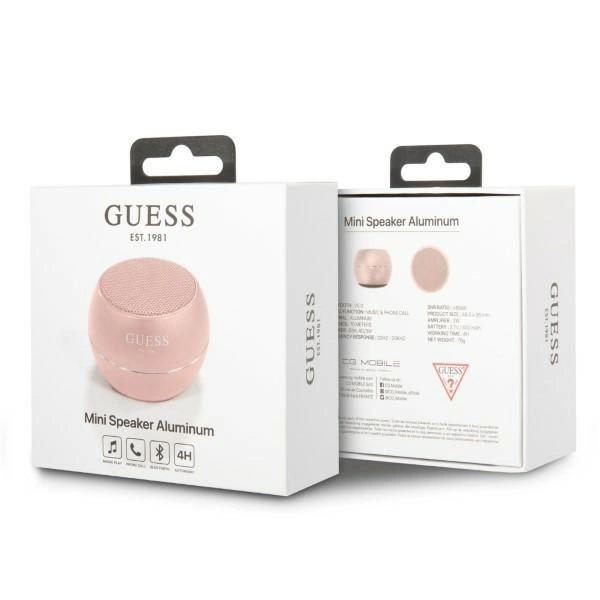 Guess Bluetooth speaker GUWSALGEP Speaker mini pink / pinkeng