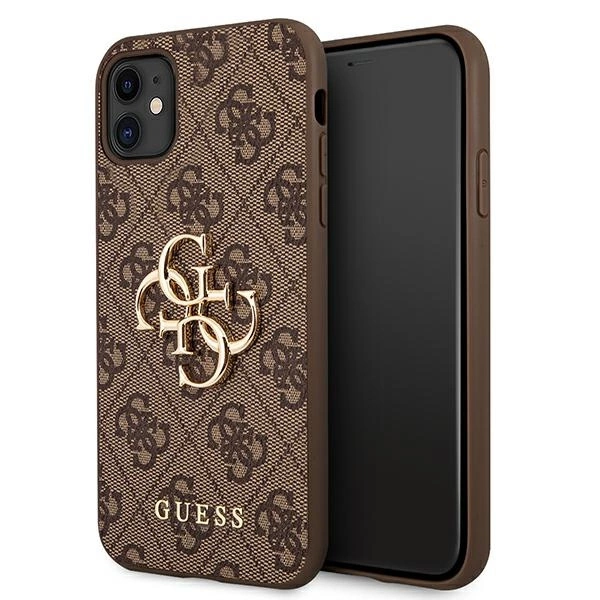 Guess case for iPhone 11 / XR from the 4G Big Metal Logo series - browneng