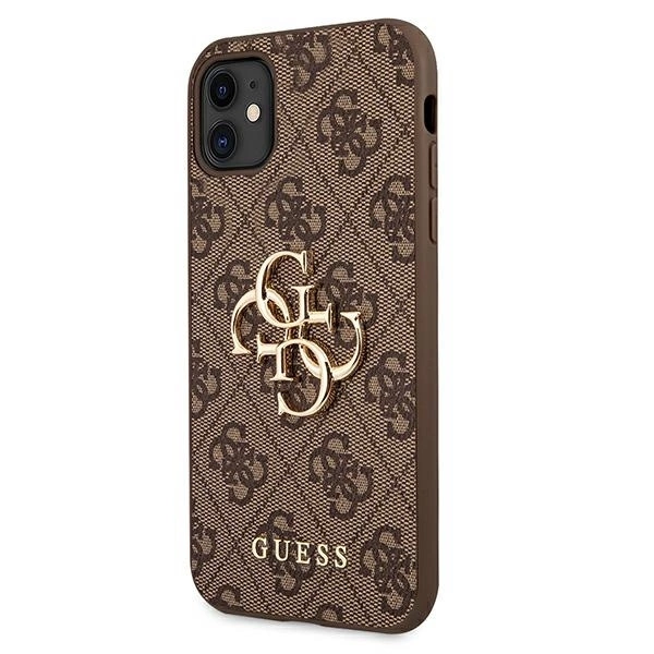Guess case for iPhone 11 / XR from the 4G Big Metal Logo series - browneng