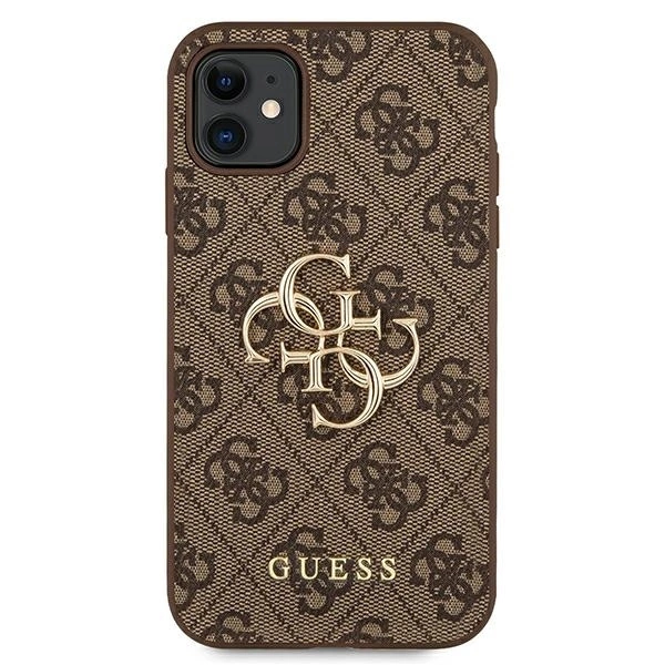 Guess case for iPhone 11 / XR from the 4G Big Metal Logo series - browneng