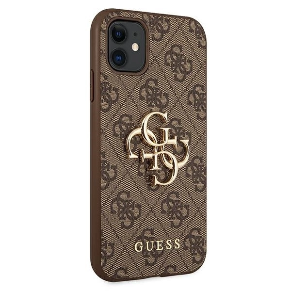 Guess case for iPhone 11 / XR from the 4G Big Metal Logo series - browneng