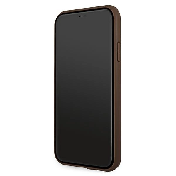 Guess case for iPhone 11 / XR from the 4G Big Metal Logo series - browneng